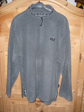 Jack Wolfskin Pullover unisex, grau, Gr. XL, mit Tatze tecnopile