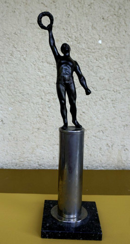 Bronze figur mann mit - bronze,