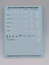 Iron Hands: Primaris Space Marines Decals Transfer Sheet – Warhammer 40k