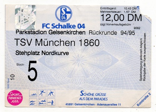 Ticket schalke tsv - fc,
