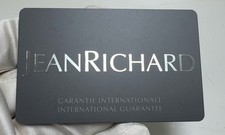 Original JeanRichard Garantiekarte Blanko und nicht gestempelt