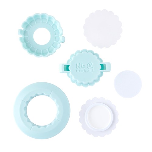Button press puffy sticker - button,