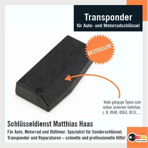 Transponder chip auto - transponder,
