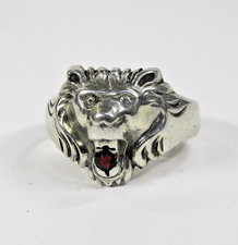 2.WK Löwenkopf Ring Silber 835 Kantinenring 21mm Kriegsmarine WW2 original