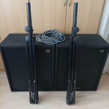 2xDynacord boxen 15/3 Chorusline mit Ständer und 2 Boxenkabel