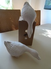 GANS stehend + Regalgans Keramik Rohlinge Schrühware  17,5  x 12  x 10 cm NEU