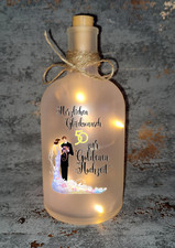  LED Leuchtflasche  " Goldene