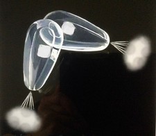 2 x Nasenpads mit Luft Polster weiches Silikon-Klar Glas Brillen mit Loch N. 29