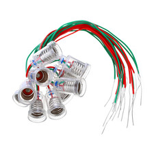 12x E10 Lampenfassung Kabel