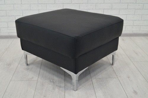 Schwarz leder hocker - leder,