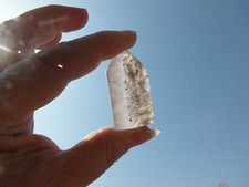 Bergkristall Stab Ghost Quarz