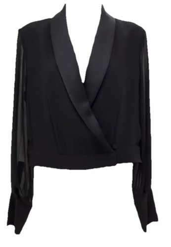 Damen-Smoking-Blusenjacke