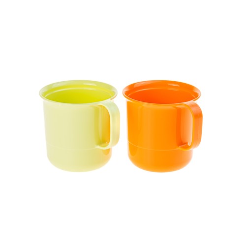 Tupperware tassen becher gelb - tassen,