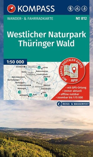 Kompass wanderkarte 812 - /,