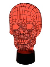 3D LED-Lampe Totenkopf
