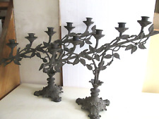 2 Kerzenhalter. 5-flammig