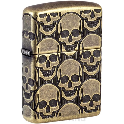 Zippo feuerzeug skulls design - zippo,