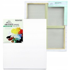 Phoenix Leinwand 100x100 cm zum Malen Baumwolle Keilrahmen Holzkeilrahmen