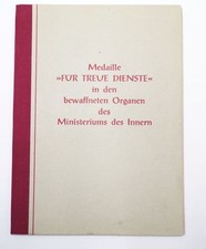Urkunde Medaille Treue Dienste
