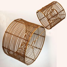 Boho Rattan Lampenschirm Set