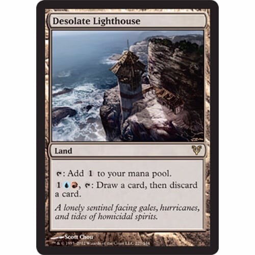 Desolate lighthouse near - +,