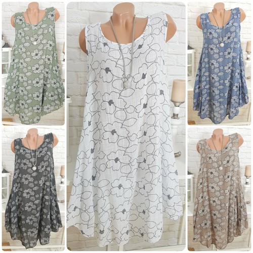 Italy blumen kleid oversize - kleid,