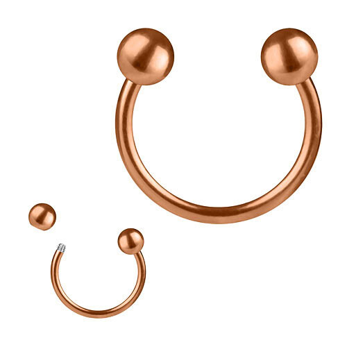 Hufeisen lippen piercing - lippen,