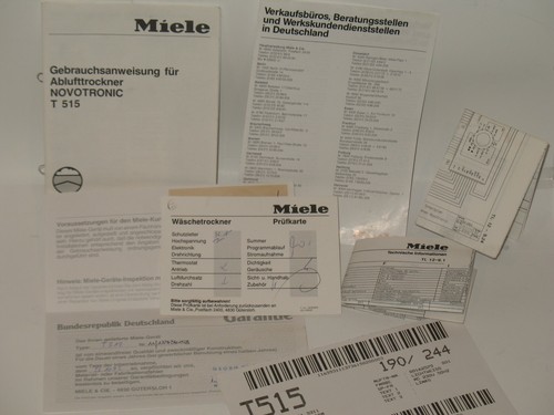 Miele novotronic 515 - miele,