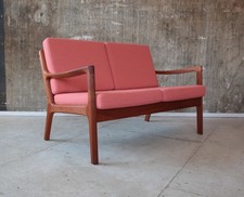 Ole Wanscher Cado Teak 2-Sitzer Sofa Neubezug Vintage 60er Mid-Century 2-Seater