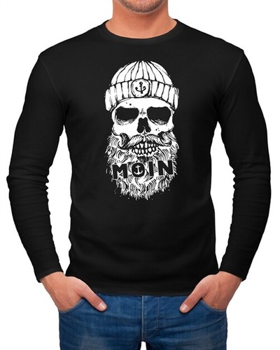 Herren long sleeve aufdruck - herren,