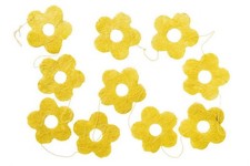 Blumengirlande Blumendekoration aus Sisal