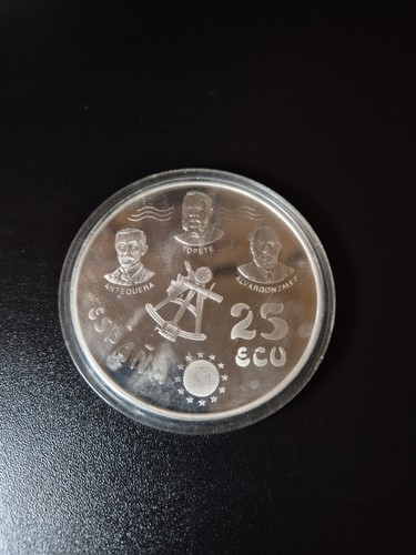 Spanien ecu silbermünze - spanien, 25