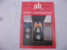 alter Ordenskatalog Graf Klenau , 221. Auktion 1986