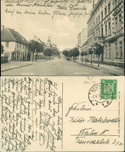 Postcard neudamm - neudamm, (neumark)