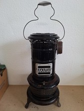 Antiker Petroleum/Benzinofen "Akaria"aus Blech Email 