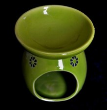 Wurm,  Melt Warmer, Duftlampe, Aromalampe,  Keramik, Grün, Neu