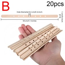 Holzkerzendochthalter Set