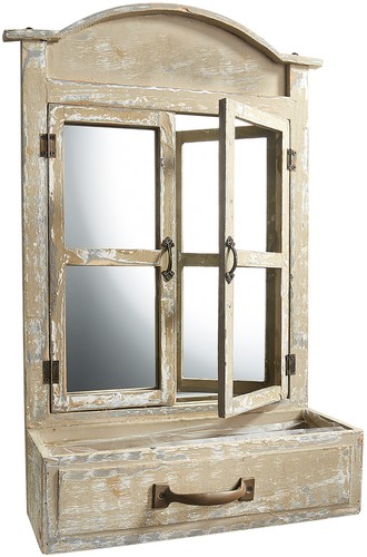 Deko fenster mit - , spiegel