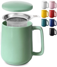 Teetasse mit sieb und deckel - sieb,