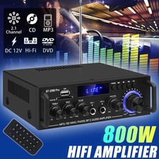 Bluetooth 5.0 Verstärker HiFi Stereo Audio Vollverstärker Heimkino Endverstärker