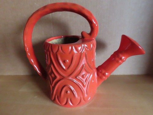 Gießkanne rot keramik - rot,