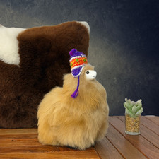 Baby Alpaka Stofftier Braun S