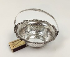 feine Henkelschale Antik England Lion Sterling Silber Schale Henkelkorb Punzen