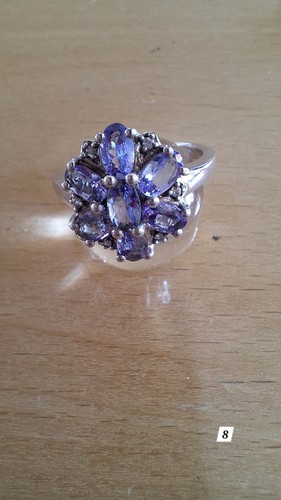 Ring mit tansanit und - ring, zirkonia