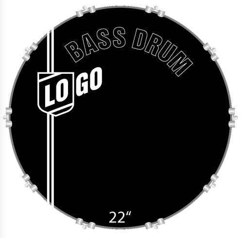 Bassdrum fell logo - fell, aufkleber