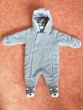 Sterntaler Baby Overall Winteranzug mit Kapuze Einteiler grau Gr. 62