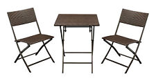 Bistroset Garten-, Balkongarnitur ROSSANO 3-teilig, Rattan braun, 2. WAHL