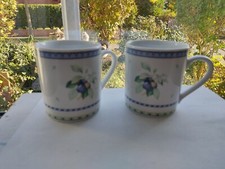 2 x Ritzenhoff Breker Flirt Kaffeebecher Henkelbecher 10 cm hoch - Neuzustand -