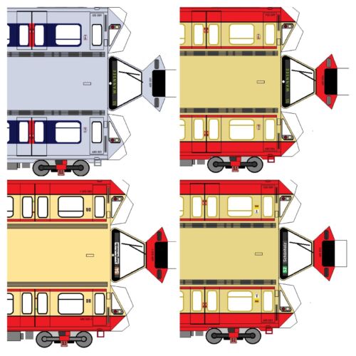 Bastelbögen berliner bahn - bastelbögen, s-bahn