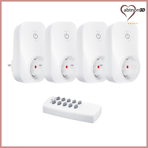 Funksteckdosen set 4er - set,